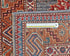 3x5 Gray Rust Kazak Afghan Hand Knotted Geometric Wool Area Rug